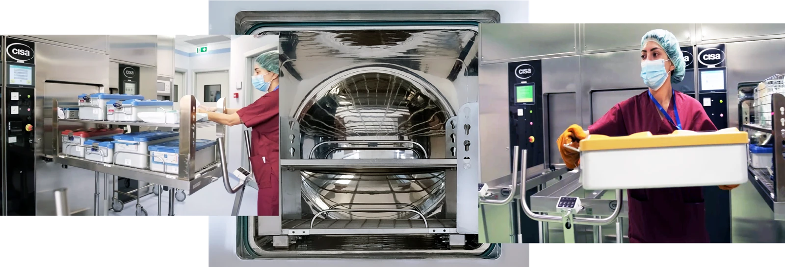 CISA steam sterilization equipment in a CSSD